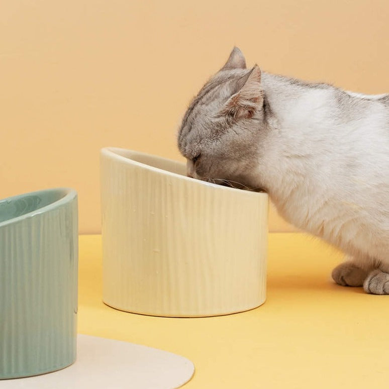 Ceramic Cat Bowls. Modern. Dishwasher Safe. Recyclable. Ergonomic Design. Different Colours. Cat Bowls. Elevated Design. Sustainable Cat Products Australia. Free Shipping until Jan 15th 2025!